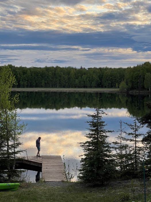 Lakefront Home on over 4 Acres in Willow Alaska